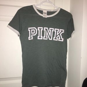 Victoria Secret PINK Turquoise Green T-Shirt